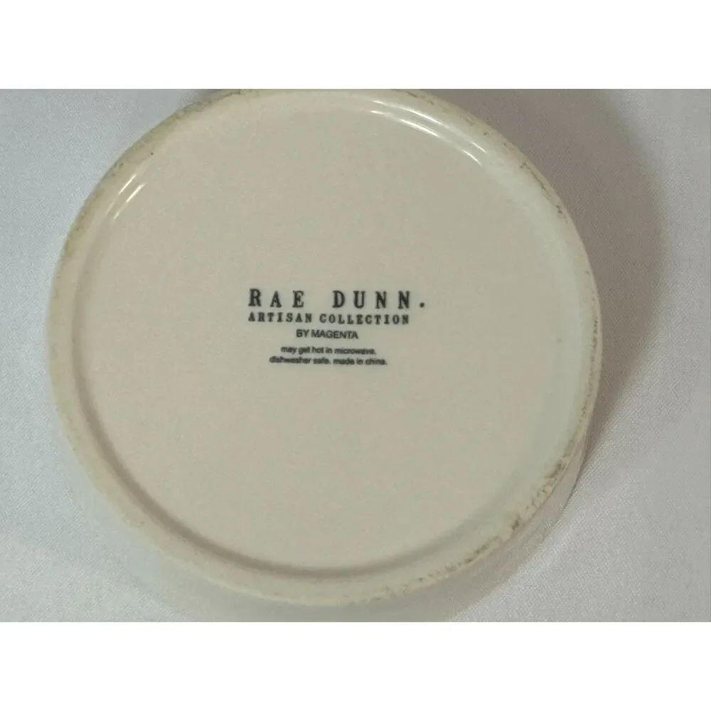 Rae Dunn Meow Gulp Pet Can Dog Food Water Dish Artisan Collection Dog/Cat Lover
